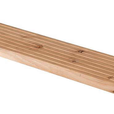 Douglas plank antislip /vlonderplank 2.8x14.5x400cm onderkant glad