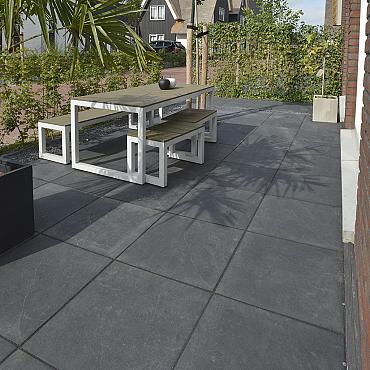 Solido Ceramica 30MM Cemento Black 60x60x3 cm rett.